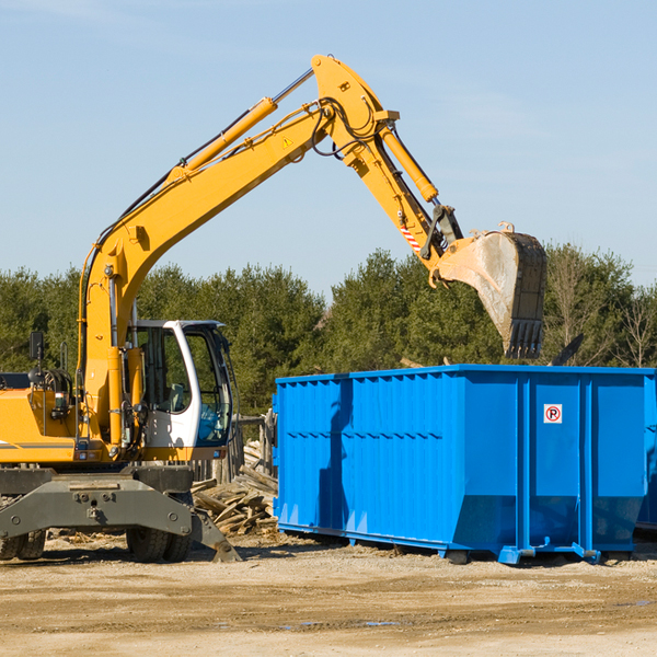 what happens if the residential dumpster is damaged or stolen during rental in Anoka NE